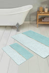 Hillkar Global Set di 2 Tappetini da bagno antiscivolo Luna BPS74 Rectangle Multicolore, 100 x 60 cm / 60 x 50 cm
