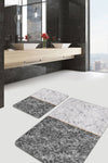 Set di 2 Tappetini da bagno antiscivolo Luna BPS77 Rectangle Multicolore, 100 x 60 cm / 60 x 50 cm