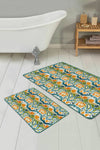 Set di 2 Tappetini da bagno antiscivolo Melike BPS448 Rectangle Multicolore, 100 x 60 cm / 60 x 50 cm (2)