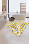 Set di 2 Tappetini da bagno antiscivolo Melo BPS127 Rectangle Multicolore, 100 x 60 cm / 60 x 50 cm (1)
