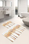 Set di 2 Tappetini da bagno antiscivolo Melo BPS155 Rectangle Multicolore, 100 x 60 cm / 60 x 50 cm (2)