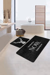 Set di 2 Tappetini da bagno antiscivolo Melo BPS63 Rectangle Multicolore, 100 x 60 cm / 60 x 50 cm (2)