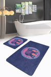 Set di 2 Tappetini da bagno antiscivolo Melo BPS78 Rectangle Multicolore, 100 x 60 cm / 60 x 50 cm (2)