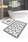 Set di 2 Tappetini da bagno antiscivolo Mete BPS504 Rectangle Multicolore, 100 x 60 cm / 60 x 50 cm (2)