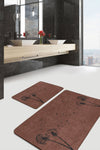 Set di 2 Tappetini da bagno antiscivolo Mete BPS514 Rectangle Multicolore, 100 x 60 cm / 60 x 50 cm (1)