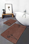 Set di 2 Tappetini da bagno antiscivolo Mete BPS514 Rectangle Multicolore, 100 x 60 cm / 60 x 50 cm (2)