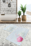 Set di 2 Tappetini da bagno antiscivolo Metin BPS79 Rectangle Multicolore, 100 x 60 cm / 60 x 50 cm (1)