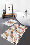 Set di 2 Tappetini da bagno antiscivolo Metin BPS81 Rectangle Multicolore, 100 x 60 cm / 60 x 50 cm