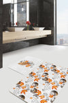 Set di 2 Tappetini da bagno antiscivolo Metin BPS81 Rectangle Multicolore, 100 x 60 cm / 60 x 50 cm (1)
