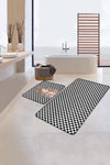 Set di 2 Tappetini da bagno antiscivolo Miran BPS38 Rectangle Multicolore, 100 x 60 cm / 60 x 50 cm (2)