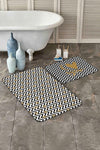 Set di 2 Tappetini da bagno antiscivolo Miran BPS54 Multicolore, 100 x 60 cm / 60 x 50 cm