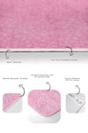 Set di 2 Tappetini da bagno antiscivolo Nuray BPS300 Rectangle Rosa, 100 x 60 cm / 60 x 50 cm (4)