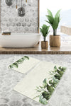 Set di 2 Tappetini da bagno antiscivolo Nuray BPS307 Rectangle Multicolore, 100 x 60 cm / 60 x 50 cm (2)