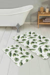 Set di 2 Tappetini da bagno antiscivolo Nuray BPS308 Rectangle Multicolore, 100 x 60 cm / 60 x 50 cm (2)