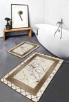Set di 2 Tappetini da bagno antiscivolo Pelo BPS638 Rectangle Multicolore, 100 x 60 cm / 60 x 50 cm (2)