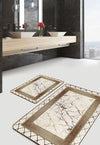 Set di 2 Tappetini da bagno antiscivolo Pelo BPS638 Rectangle Multicolore, 100 x 60 cm / 60 x 50 cm (3)