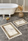 Set di 2 Tappetini da bagno antiscivolo Pelo BPS638 Rectangle Multicolore, 100 x 60 cm / 60 x 50 cm (4)