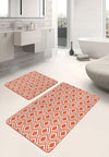 Set di 2 Tappetini da bagno antiscivolo Pelo BPS642 Rectangle Multicolore, 100 x 60 cm / 60 x 50 cm (1)