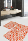 Set di 2 Tappetini da bagno antiscivolo Pelo BPS642 Rectangle Multicolore, 100 x 60 cm / 60 x 50 cm (4)