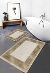 Set di 2 Tappetini da bagno antiscivolo Pelo BPS643 Rectangle Multicolore, 100 x 60 cm / 60 x 50 cm (1)