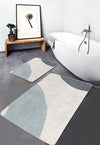 Set di 2 Tappetini da bagno antiscivolo Pelo BPS644 Rectangle Multicolore, 100 x 60 cm / 60 x 50 cm (4)