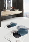 Set di 2 Tappetini da bagno antiscivolo Pelo BPS645 Rectangle Multicolore, 100 x 60 cm / 60 x 50 cm (2)