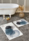 Set di 2 Tappetini da bagno antiscivolo Pelo BPS645 Rectangle Multicolore, 100 x 60 cm / 60 x 50 cm (3)