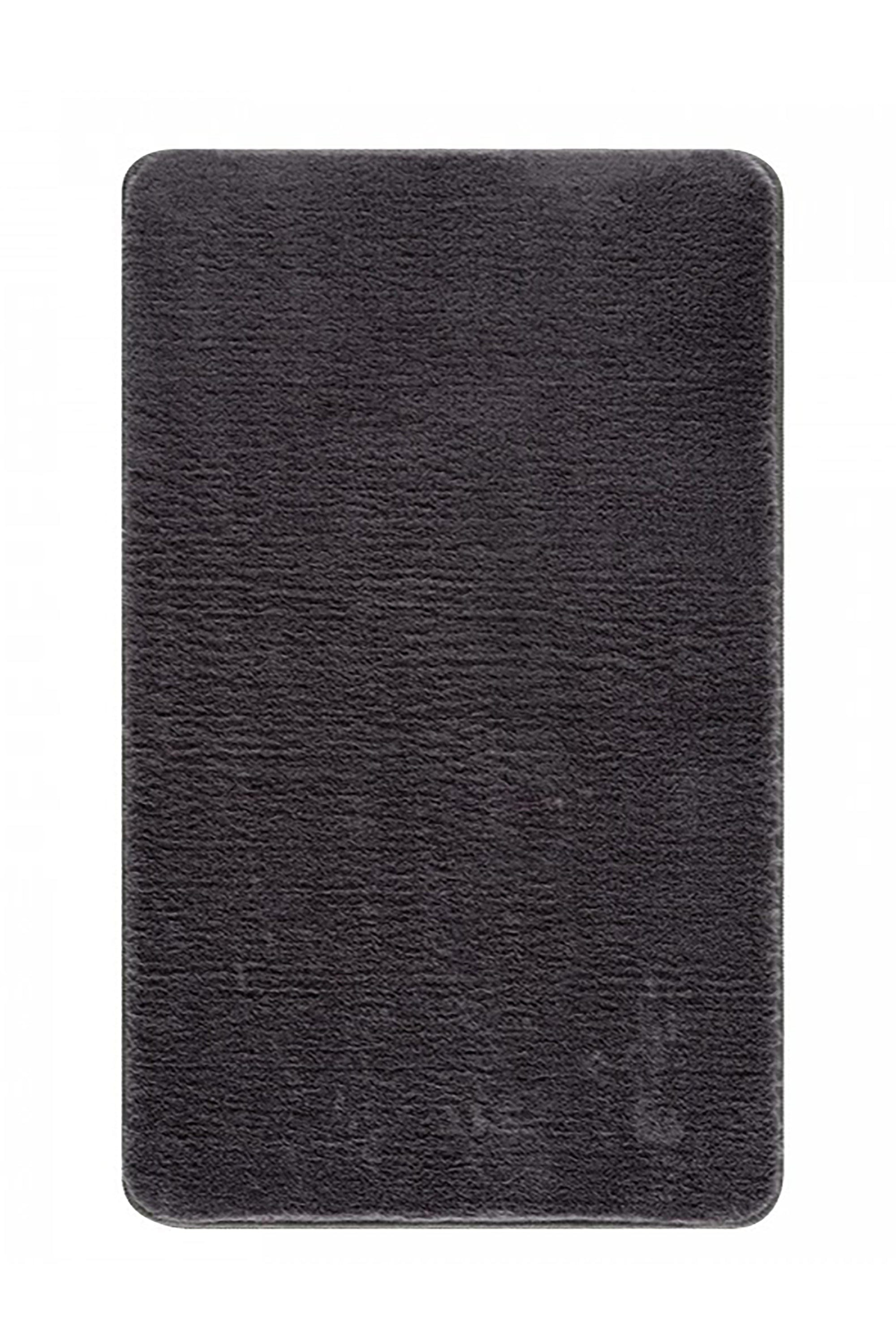 Set di 2 Tappetini da bagno antiscivolo Pufy Antracite, 60 x 100 / 50 x 80 cm (2)