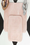 Set di 2 Tappetini da bagno antiscivolo Pufy Rosa, 40 x 60 / 50 x 80 cm (1)