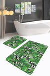 Set di 2 Tappetini da bagno antiscivolo Reyan BPS22 Rectangle Multicolore, 100 x 60 cm / 60 x 50 cm (2)