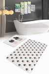 Set di 2 Tappetini da bagno antiscivolo Seher BPS350 Rectangle Multicolore, 100 x 60 cm / 60 x 50 cm