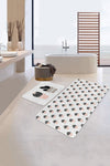 Set di 2 Tappetini da bagno antiscivolo Seher BPS350 Rectangle Multicolore, 100 x 60 cm / 60 x 50 cm (2)