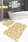 Set di 2 Tappetini da bagno antiscivolo Serap BPS318 Rectangle Multicolore, 100 x 60 cm / 60 x 50 cm