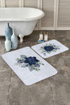 Set di 2 Tappetini da bagno antiscivolo Serenay BPS321 Rectangle Multicolore, 100 x 60 cm / 60 x 50 cm