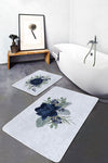 Set di 2 Tappetini da bagno antiscivolo Serenay BPS321 Rectangle Multicolore, 100 x 60 cm / 60 x 50 cm (2)