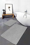Set di 2 Tappetini da bagno antiscivolo Serenay BPS327 Rectangle Multicolore, 100 x 60 cm / 60 x 50 cm