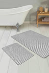 Set di 2 Tappetini da bagno antiscivolo Serenay BPS327 Rectangle Multicolore, 100 x 60 cm / 60 x 50 cm (1)