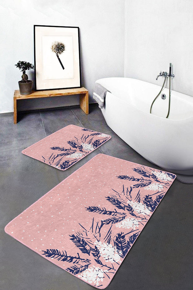 Set di 2 Tappetini da bagno antiscivolo Sonil BPS336 Rectangle Multicolore, 100 x 60 cm / 60 x 50 cm (2)