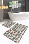 Set di 2 Tappetini da bagno antiscivolo Sonil BPS340 Rectangle Multicolore, 100 x 60 cm / 60 x 50 cm