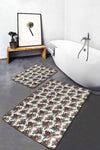 Set di 2 Tappetini da bagno antiscivolo Sonil BPS340 Rectangle Multicolore, 100 x 60 cm / 60 x 50 cm (1)
