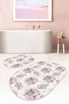 Set di 2 Tappetini da bagno antiscivolo Suet BPS585 Oval Multicolore, 100 x 60 cm / 60 x 50 cm (1)