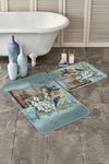 Set di 2 Tappetini da bagno antiscivolo Sultan BPS10 Rectangle Multicolore, 100 x 60 cm / 60 x 50 cm