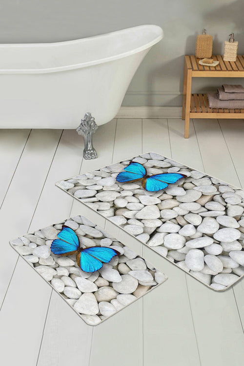 Set di 2 Tappetini da bagno antiscivolo Sultan BPS14 Rectangle Multicolore, 100 x 60 cm / 60 x 50 cm (1)