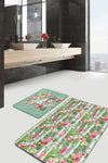 Set di 2 Tappetini da bagno antiscivolo Sultan BPS16 Rectangle Multicolore, 100 x 60 cm / 60 x 50 cm (2)