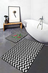 Set di 2 Tappetini da bagno antiscivolo Sultan BPS21 Rectangle Multicolore, 100 x 60 cm / 60 x 50 cm (1)