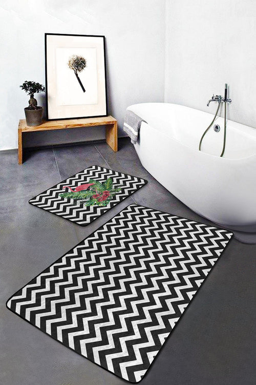 Set di 2 Tappetini da bagno antiscivolo Sultan BPS21 Rectangle Multicolore, 100 x 60 cm / 60 x 50 cm (1)
