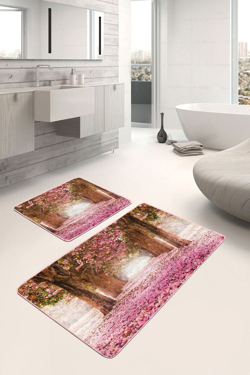 Set di 2 Tappetini da bagno antiscivolo Sultan BPS6 Rectangle Multicolore, 100 x 60 cm / 60 x 50 cm (1)