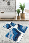 Set di 2 Tappetini da bagno antiscivolo Suna BPS626 Rectangle Multicolore, 100 x 60 cm / 60 x 50 cm (2)