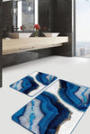 Set di 2 Tappetini da bagno antiscivolo Suna BPS626 Rectangle Multicolore, 100 x 60 cm / 60 x 50 cm (4)