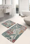 Set di 2 Tappetini da bagno antiscivolo Suna BPS627 Rectangle Multicolore, 100 x 60 cm / 60 x 50 cm (4)
